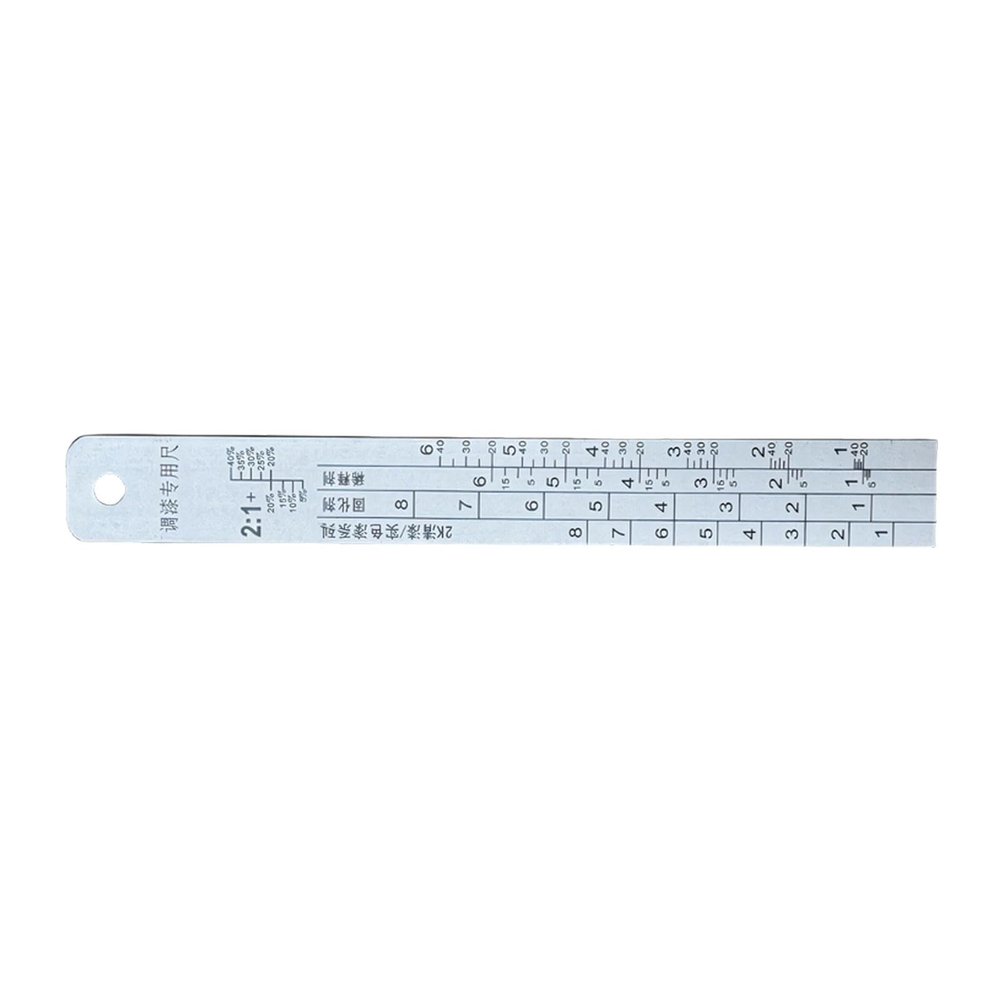 2:1 and 4:1 Paint Mixing Measuring Tool for Automotive Refinishing