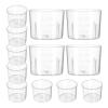 CLISPEED 100-Piece 15 mL Plastic Lab Measuring Cups with Clear Graduations view 1
