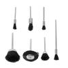 OFFIGAM 8-Piece Nylon Bristle Brushes with Metal Handles for Polishing and Jewelry Cleaning view 1