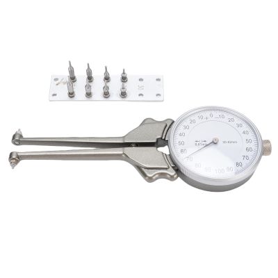 Keenso Internal Caliper, Aluminum Alloy Measuring Tool with 8 Replacement Heads for 30–62 mm Inner Diameters
