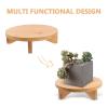 GALPADA Small Plant Stand with Integrated Shelf for Bonsai view 3