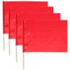 Tofficu 4-Pack Checkered Referee Flags, Polyester and Wood, 30 x 40 cm view 1