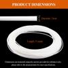 ALMLNLL Solid PTFE Round Cord, 12.5 mm Diameter, White Teflon Cord, Meter Length, for Machine Maintenance and Workshop Use, 1 (1 mm) view 2