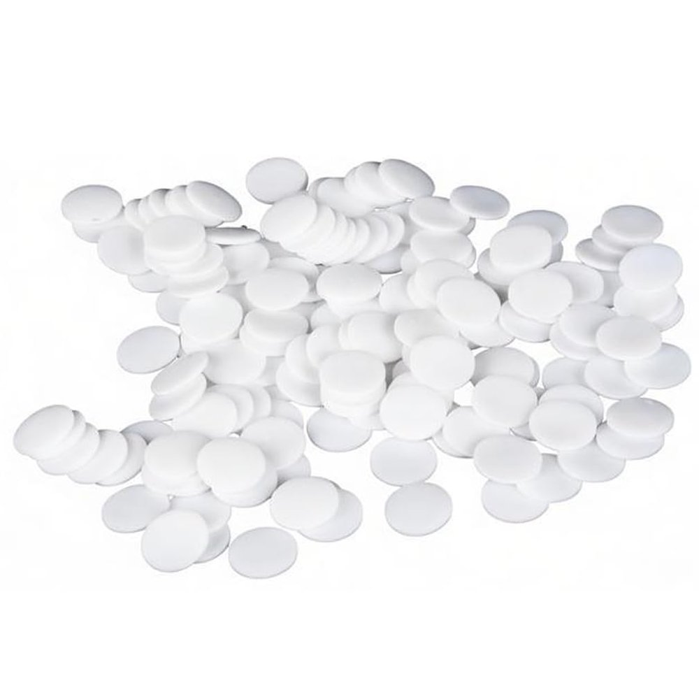 ALMLNLL PTFE Sealing Discs, 50 Pieces, Solid Round Discs, 8 × 0.5 mm to 3 mm, 2 (8 × 2 mm)