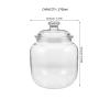 VALICLUD 3.7 L Airtight Plastic Food Storage Jar with Lid view 2