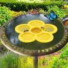Garden Bee Bath, Floating Flower-Shaped Butterfly Bowl view 3