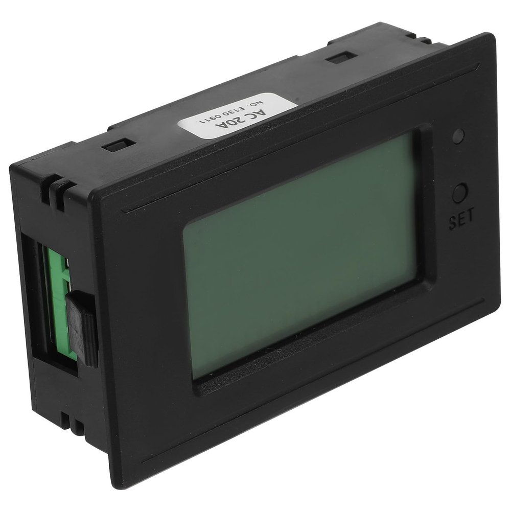 PHENOFICE Digital Electricity Consumption Monitor with LCD Display, 10 A/2200 W, Easy Installation, User-Friendly Operation for Home Use