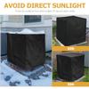 Luxshiny Polyester Air Conditioner Cover with Adjustable Telescopic Cord, Foldable view 3