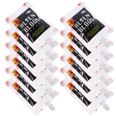 VOSAREA 20 Halloween Plastic Drink Bags with Funnels and Hooks