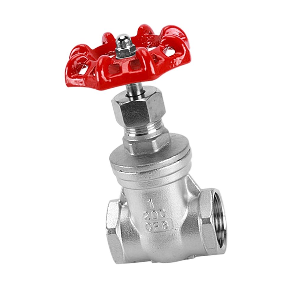 304 Stainless Steel Full-Port Gate Valves with NPT Threads, 1/2", 3/4" and 1"