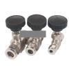 1-Piece 1/4 in. O.D. Tube 304 Stainless Steel Shutoff Flow-Control Needle Valve Compression Fitting view 2