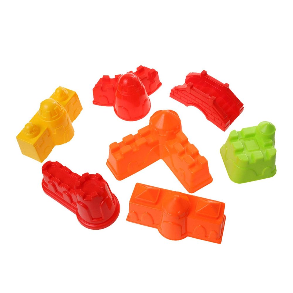 FQRDKT 7-Piece Sand Castle Mold Set for Kids