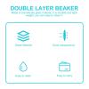 100 mL Double-Wall Borosilicate Glass Beaker for Temperature Control view 3