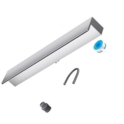 Generic Garden Waterfall Spillway, Stainless Steel Set, Silver, 30 cm