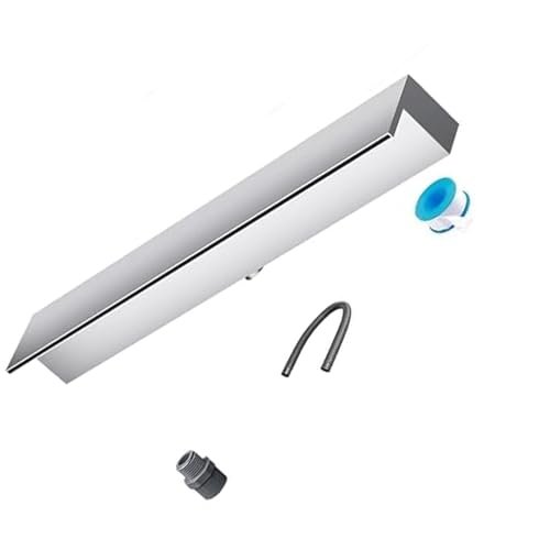 Generic Garden Waterfall Spillway, Stainless Steel Set, Silver, 30 cm