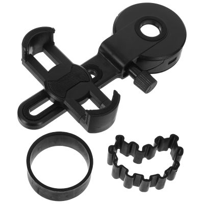 DIYEAH Black Plastic Binocular Tripod Mount with Precise Alignment and Fast Mounting for Camping and Hiking, Fits 26–43.5 mm Eyepieces