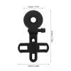 DIYEAH Black Plastic Binocular Tripod Mount with Precise Alignment and Fast Mounting for Camping and Hiking, Fits 26–43.5 mm Eyepieces view 2