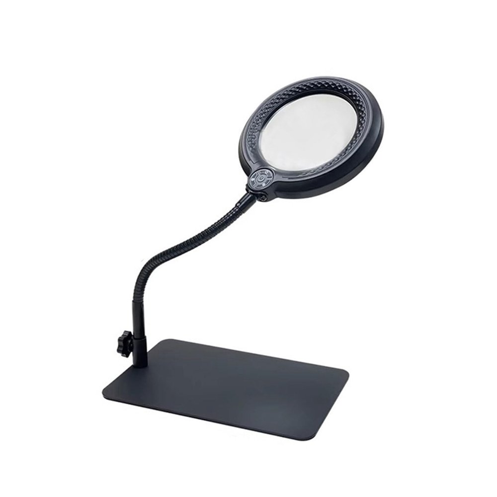 10X Magnifying Lamp with 90 Energy-Efficient LEDs and Strong Clamp Base