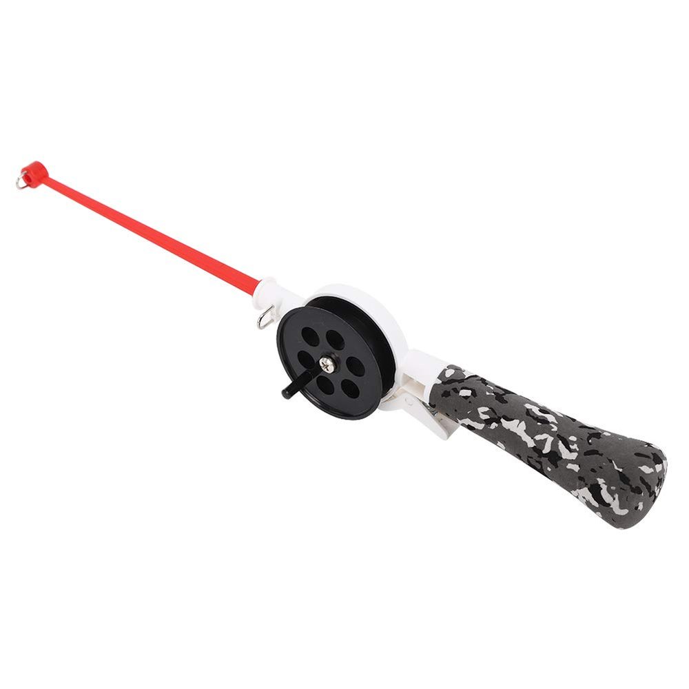 Kids’ Ice Fishing Rod, Durable, Portable, Integrated Reel, 34 cm