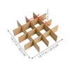 NULYLU 30-Piece Glass Packing Carton Inserts with Small Paper Grid Dividers view 2