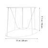 WATIIFUFU Conical Iron Lampshade Frame with E27 Socket view 2