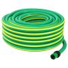 5-Layer Garden Hose 3/4 in x 50 m, Green and Yellow PVC view 1