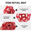 Red Cast Iron Shutoff Handwheels, 10-Piece Set, Flat Base view 3