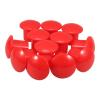 TOMETURE Red PP Rebar Safety Caps, 12-Pack view 1