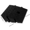 MALUGOGO Black Rubber Threshold Ramp with Non-Slip Surface for Truck Loading and Driveways, Includes Screws view 2