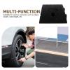 MALUGOGO Black Rubber Threshold Ramp with Non-Slip Surface for Truck Loading and Driveways, Includes Screws view 3