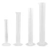 Generic 250 mL Plastic Graduated Cylinders with Hexagonal Base, Transparent, 4-Pack view 1