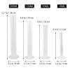 Generic 250 mL Plastic Graduated Cylinders with Hexagonal Base, Transparent, 4-Pack view 2