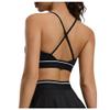 HongHeFu Sexy Wireless Yoga Bra, Fitted Deep V-Neck, White, Medium view 4