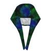 Woshuwo Tropical Palm Leaves in Neon Green-Blue, Work Cap with Sweatband view 3