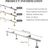 HGOuhK Stainless Steel Bar Foot Rail Set, 1.5 m/4.92 ft, Silver view 2