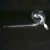 High-Borosilicate Glass Distillation Flask with Bottom Stopper, Long Curved Neck, 125 mL view 3