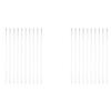 Glass Stirring Rods, 20 Borosilicate Glass Rods, Transparent Straight Rods (5 x 150 mm) view 1
