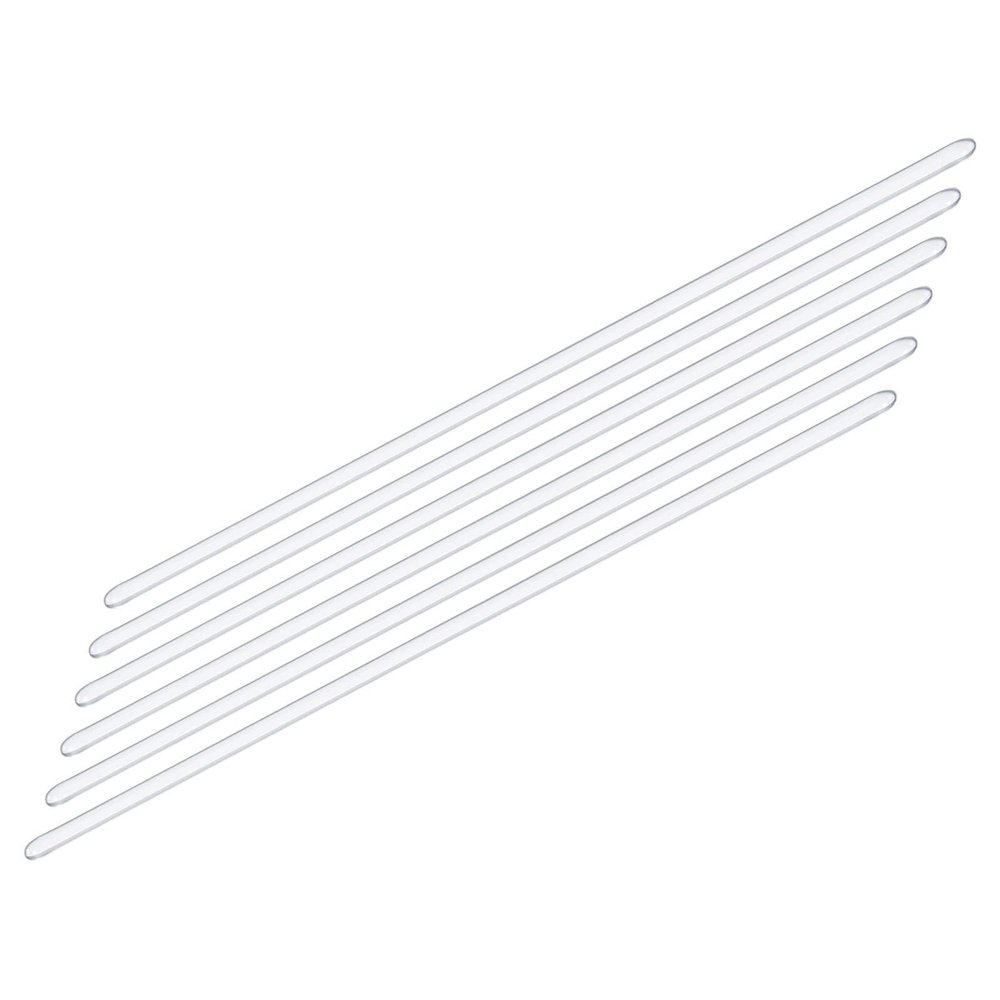 Borosilicate Glass Stirring Rods, 150 mm x 6 mm, 6-Piece Set