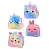 MOBUTOFU Cute Unicorn Coin Purses, Assorted Plush Styles, Set of 4 view 1