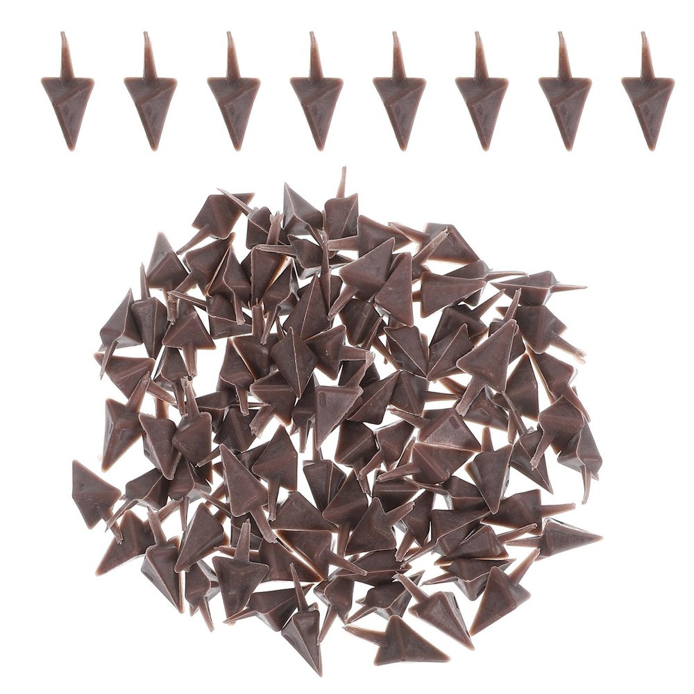 Kichvoe 100-Piece Brown Plastic Duck Beaks for Plush Toys and Animal Figures