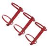 HOMSFOU Iron Fire Extinguisher Holder for 4 kg Powder Extinguishers, Adjustable Guide Rails, Double-Hole Mounting, 3-Pack view 1