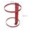 HOMSFOU Iron Fire Extinguisher Holder for 4 kg Powder Extinguishers, Adjustable Guide Rails, Double-Hole Mounting, 3-Pack view 2