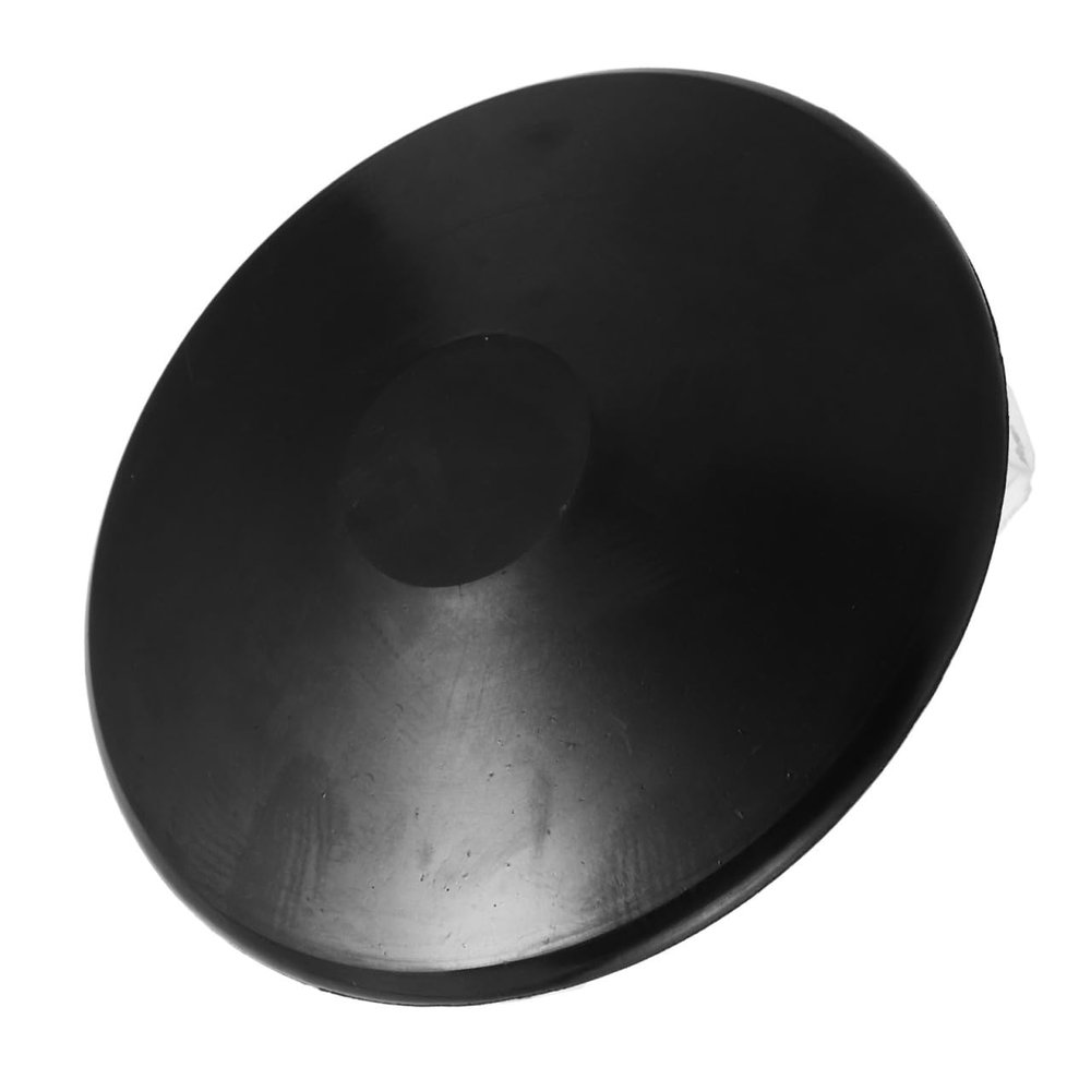 Garneck 1 kg Black Rubber Discus for Athletics Training