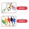 EXAOMBLE PVC Hydraulic Protective Caps, 5-Piece Set for ISO 7241A 1/2-Inch Quick Couplings view 3