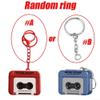 QOXEZY Mini Cassette Recorder Keychain, Retro Style, Portable, Red view 2