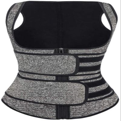 Women's Sweat Sauna Vest, Gray, Size L