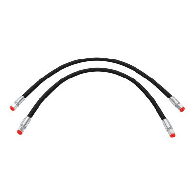 Fafeicy Mini Excavator Hydraulic Hoses, 60 MPa High Pressure, 2-Pack, 32-Inch Rubber Hoses with 1/4-Inch Fittings, 8702 PSI, for 12-Ton Mini Excavators