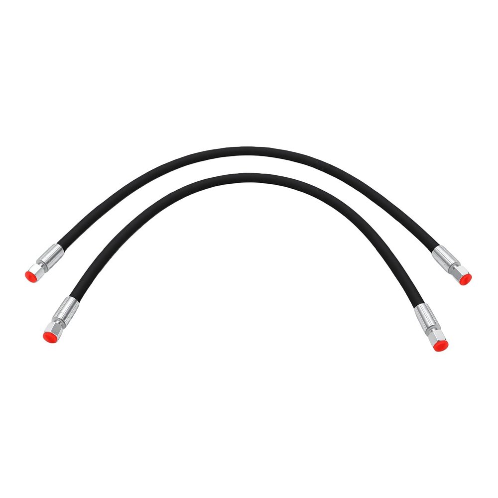 Fafeicy Mini Excavator Hydraulic Hoses, 60 MPa High Pressure, 2-Pack, 32-Inch Rubber Hoses with 1/4-Inch Fittings, 8702 PSI, for 12-Ton Mini Excavators