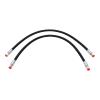 Fafeicy Mini Excavator Hydraulic Hoses, 60 MPa High Pressure, 2-Pack, 32-Inch Rubber Hoses with 1/4-Inch Fittings, 8702 PSI, for 12-Ton Mini Excavators view 1