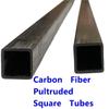 10 Black Matte Carbon Fiber Hollow Tubes, 3 x 3 x 1000 mm, for Aircraft Models view 4